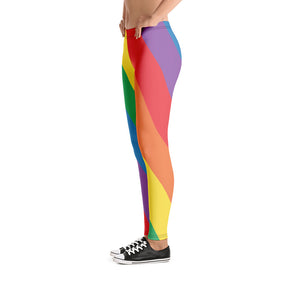 Rainbow Stripe Pride Leggings