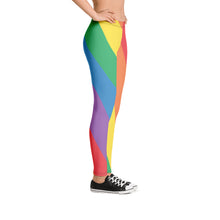 Rainbow Stripe Pride Leggings