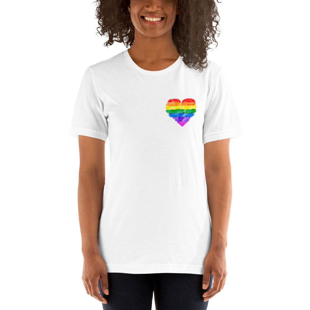 Rainbow Pride Heart Unisex T-Shirt